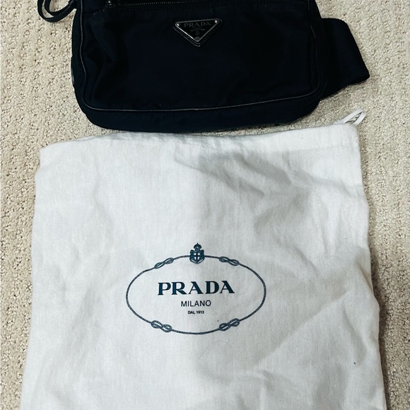 Prada Nylon Triangle Logo Plate Cross Body Waist Bag - Picture 2 of 15